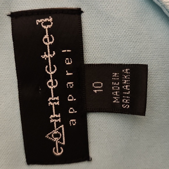 CONNECTED APPAREL Icy Blue Sleeveless Floral Jacquard Keyhole Sheath Dress - Picture 8 of 9